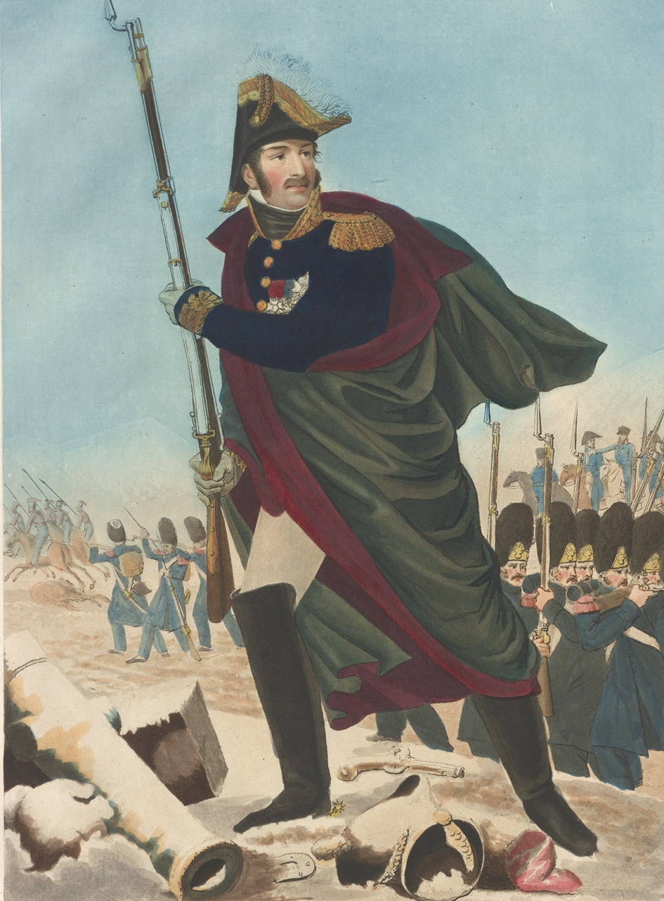 Eugène Beauharnais (1781-1824): Das Gemälde zeigt ihn als General an der Spitze seiner Truppen während des Russland-Feldzugs Napoleons 1812. Eine Ausstellung der Staats- und Universitätsbibliothek beleuchtet die Zeit der Beauharnais als Fürsten von E