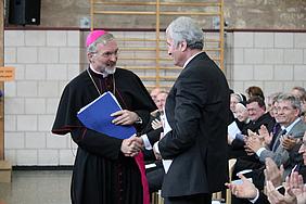 Bischof Hanke und Dompropst Schimmöller