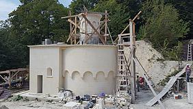 Der Nachbau des Heiligen Grabes in Zarvanytsja wird nach den Plänen der Eichstätter Version angefertigt. pde-Foto: Referat Weltkirche