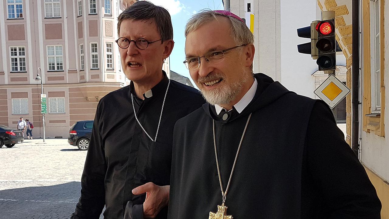 Kardinal Woelki mit Bischof Hanke in Eichstätt. Foto: Geraldo Hoffmann