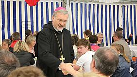 Bischof Hanke bei der Willibaldswoche; Foto: Anika Taiber-Groh