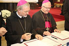 Bischof Gregor Maria Hanke und Bischof Jan Baxant