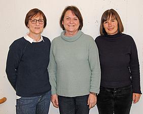 Inge Bröder, Annemarie Hirsch und Hildegard Schwarzer (von links) arbeiten seit 40 Jahren bei der Caritas: entweder ganz oder fast nur in St. Vinzenz für Menschen mit Behinderung. Foto: Caritas/Esser