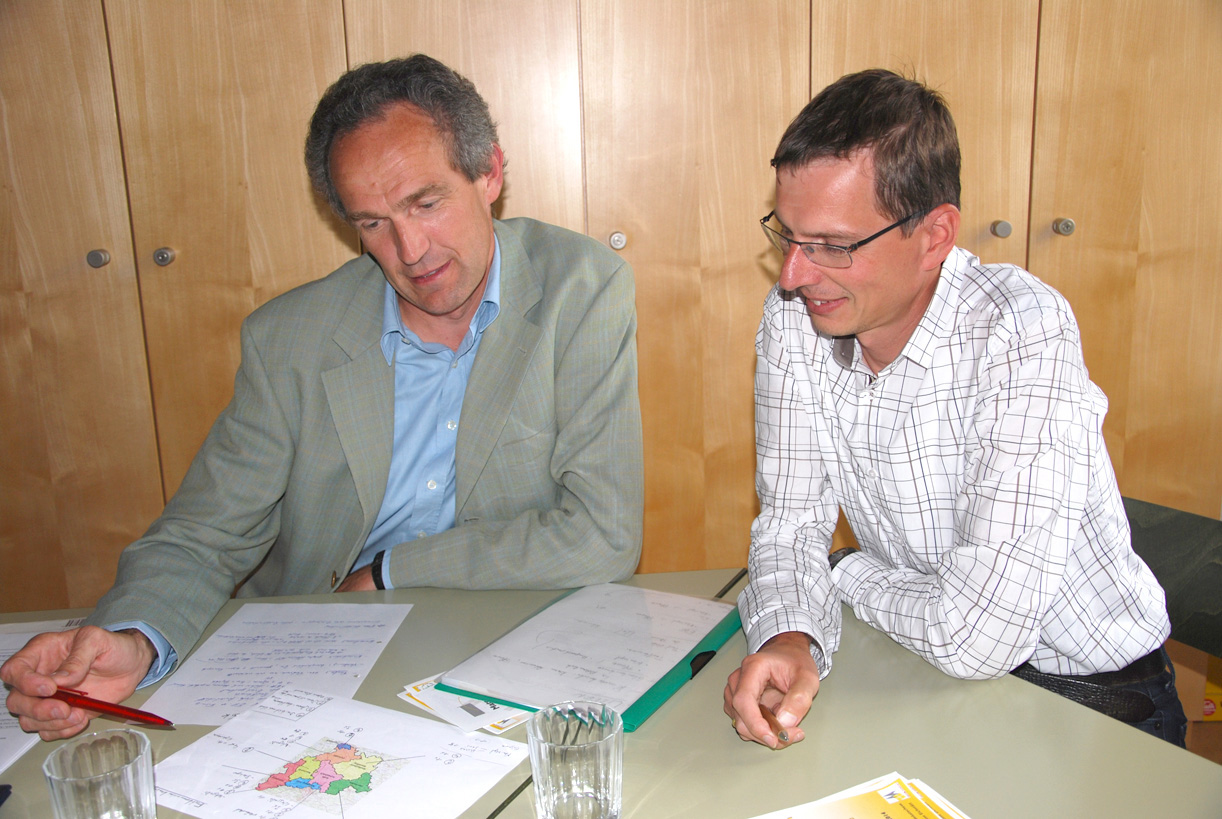 Die Pastoralreferenten Georg Brigl (l.) und Markus Wittmann bilden gemeinsam das Referat Gemeindekatechese/Sakramentenpastoral.