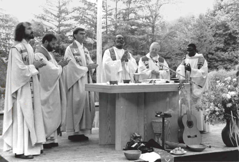 Gottesdienst in Pfünz 1999 mit Bischof Charles
