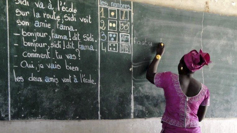 Unterricht im Senegal. Foto: Michael Schmidpeter