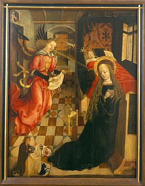 Verkündigung an Maria, um 1500, Domschatz- und Diözesanmuseum. pde-Foto: Domschatz- und Diözesanmuseum