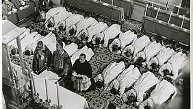 Priesterweihe am 29. Juni 1962 im Eichstätter Dom durch Bischof Joseph Schröffer. 