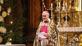 Bischof Gregor Maria Hanke bei der Jahresschlussandacht