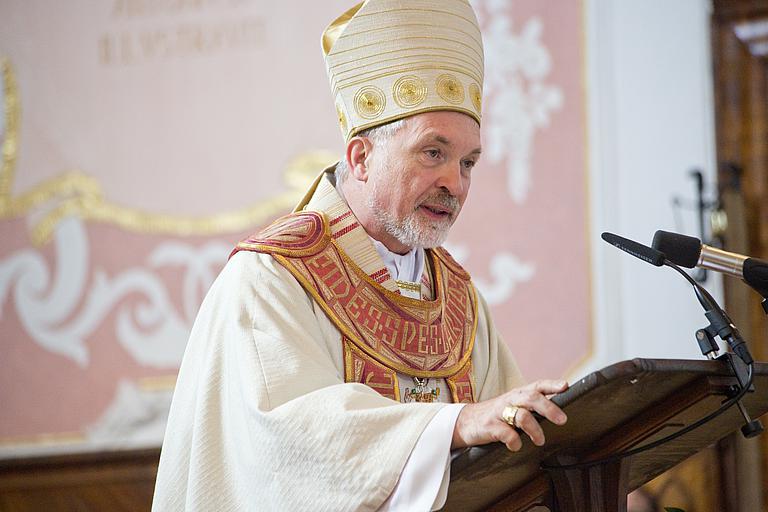 Bischof Gregor Maria Hanke predigt zur Diakonenweihe 2018.