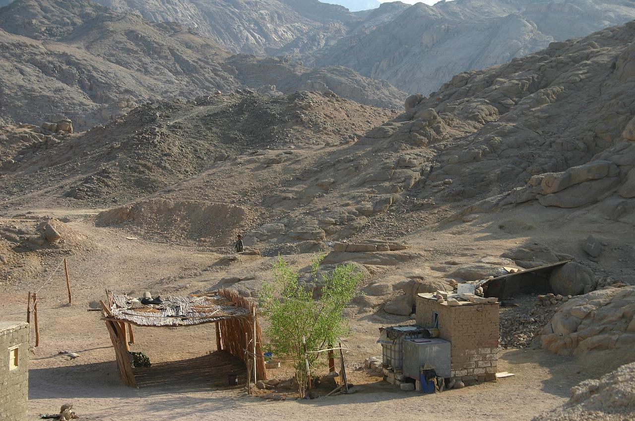 Baracke in der Wüste