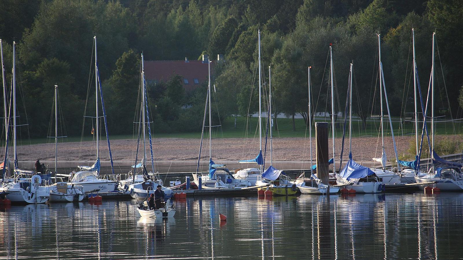 Boote am Brombachsee.