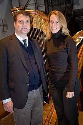 Kirsten Ecke und Domorganist Martin Bernreuther