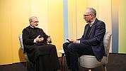 Bischof Hanke im Gespräch mit Bernd Buchner von der Kirchenzeitung