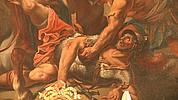 Das Altargemälde in der Pfarrkirche St. Pauli Bekehrung zeigt den Heiligen Paulus bei seinem Fall vom Pferd