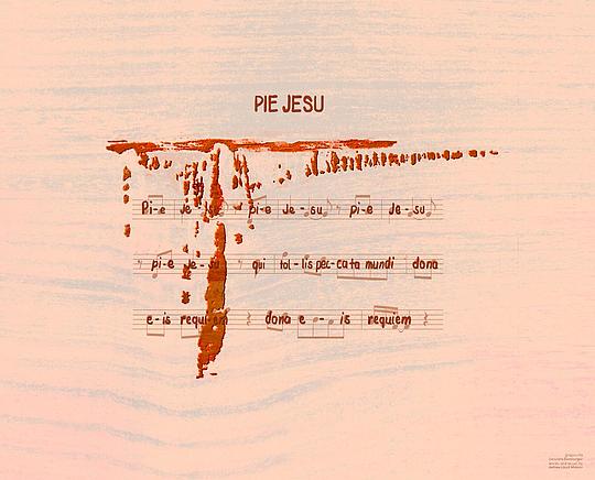 Lied Pie Jesu künstlerisch dargestellt