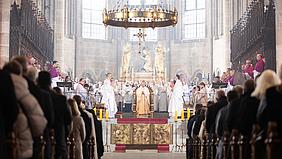 Amtseinführung Erzbischof Herwig Gössl im Bamberger Dom. Foto: Dominik Schreiner/Erzbustum Bamberg