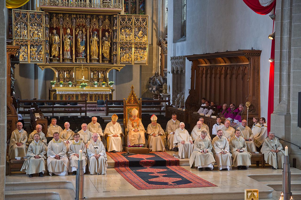 Pontifikalamt mit den Priesterjubilaren. pde-Foto: Norbert Staudt