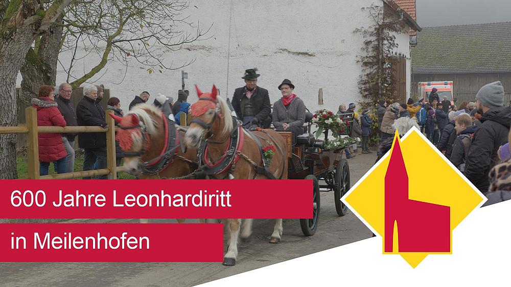 600 Jahre Leonhardiritt in Meilenhofen. Foto: Harald Heckl/pde