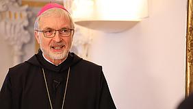 Bischof Gregor Maria Hanke im Interview zum Jahresrückblick 2020. Foto: David Lehmeyer