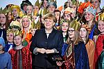 Auch im Januar 2017 hatte Bundeskanzlerin Merkel Sternsinger aus den Bistümern Deutschlands empfangen. pde-Foto: Ralf Adloff/Kindermissionswerk