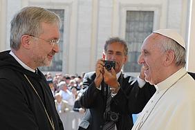 Papst Franziskus und Bischof Hanke