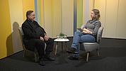 Monsignore Stefan Killermann und Anika Taiber-Groh im Gespräch