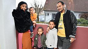 Die äthiopische Familie von Daratu Nasser Jamal und Ishaq Kheder Fatah. 