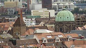 Stadtansicht Nürnberg.