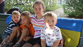 Kinder aus der Ukraine. Foto: Geraldo Hoffmann/pde