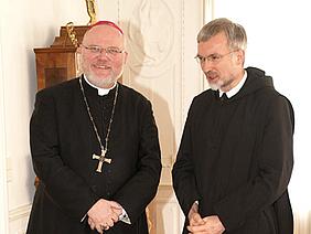 Kardinal Marx zu Besuch bei Bischof Hanke.