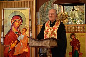 Kardinal Meisner zu Besuch im Collegium Orientale 2016. pde-Foto: Rostyslav Myrosh