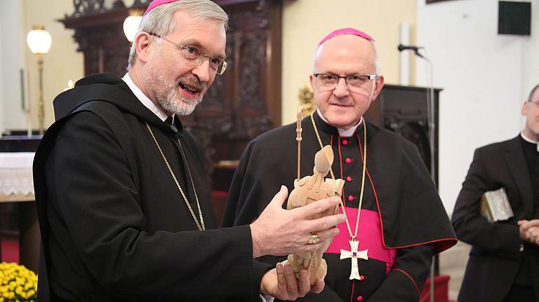Besuch im Partnerbistum Leitmeritz, Bischof Gregor Maria Hanke und Bischof Jan Baxant 