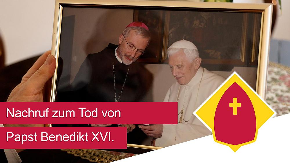 Nachruf von Bischof Hanke zum Tod von Papst Benedikt XVI. Foto: Johannes Heim/pde