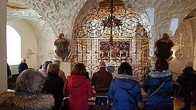 Grab der heiligen Walburga in der Abteikirche St. Walburg in Eichstätt. Foto: Geraldo Hoffmann/pde