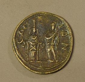 Römische Münze um 260 n. Chr. pde-Foto: Diözesanmuseum