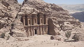 Ansicht aus Petra (Jordanien)