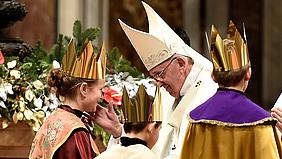 Eichstätter Sternsinger beim Papst. Foto: Romano Siciliani