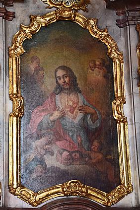 Herz-Jesu-Bild von Johann Michael Franz in der Stadtpfarrkirche St. Ägidius in Dietfurt. pde-Foto: Emanuel Braun