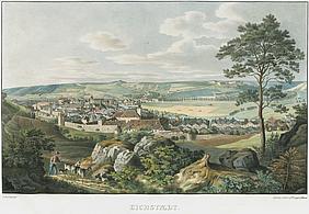 Ansicht der Stadt Eichstätt um 1828