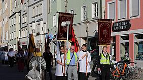 Figur des heiligen Willibald bei einer Prozession im Dekanat Ingolstadt. Foto: pde