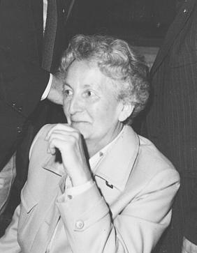 Pauline Gradl (Foto von 1983) als Vorsitzende der KAB Süddeutschlands.