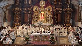 Bischöfe und Kardinäle feierten einen Gottesdienst in Eichstätt