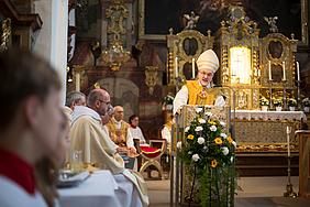 Bischof Gregor Maria Hanke wird beim Hochfest der heiligen Walburga einen Pontifikalgottesdienst in der Abteikirche St. Walburg feiern. pde-Foto: Anika Taiber-Groh