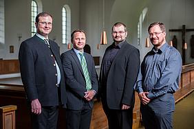 Die Priesteramtskandidaten Thomas Attensberger, Robert Willmann, Thomas Rose und Kilian Schmidt (v.l.). pde-Foto: Anita Hirschbeck