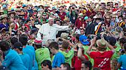 Jugendliche beim Papst
