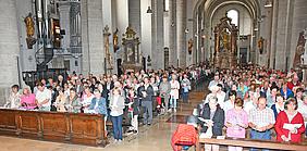 Pontifikalamt am Tag der Caritas in Eichstätter Dom. pde-Foto: Peter Esser