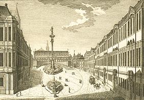 Der Residenzplatz in Eichstätt, 1791.