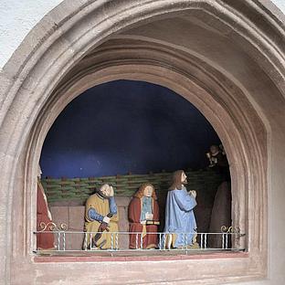 Rauenzell, Pfarrkirche Mariä Heimsuchung: Ölberggruppe aus dem 15. Jahrhundert. Bild: Thomas Winkelbauer