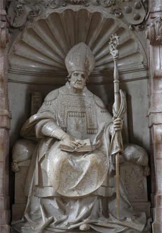 Statue des hl. Willibald im Eichstätter Dom. Foto: Geraldo Hoffmann